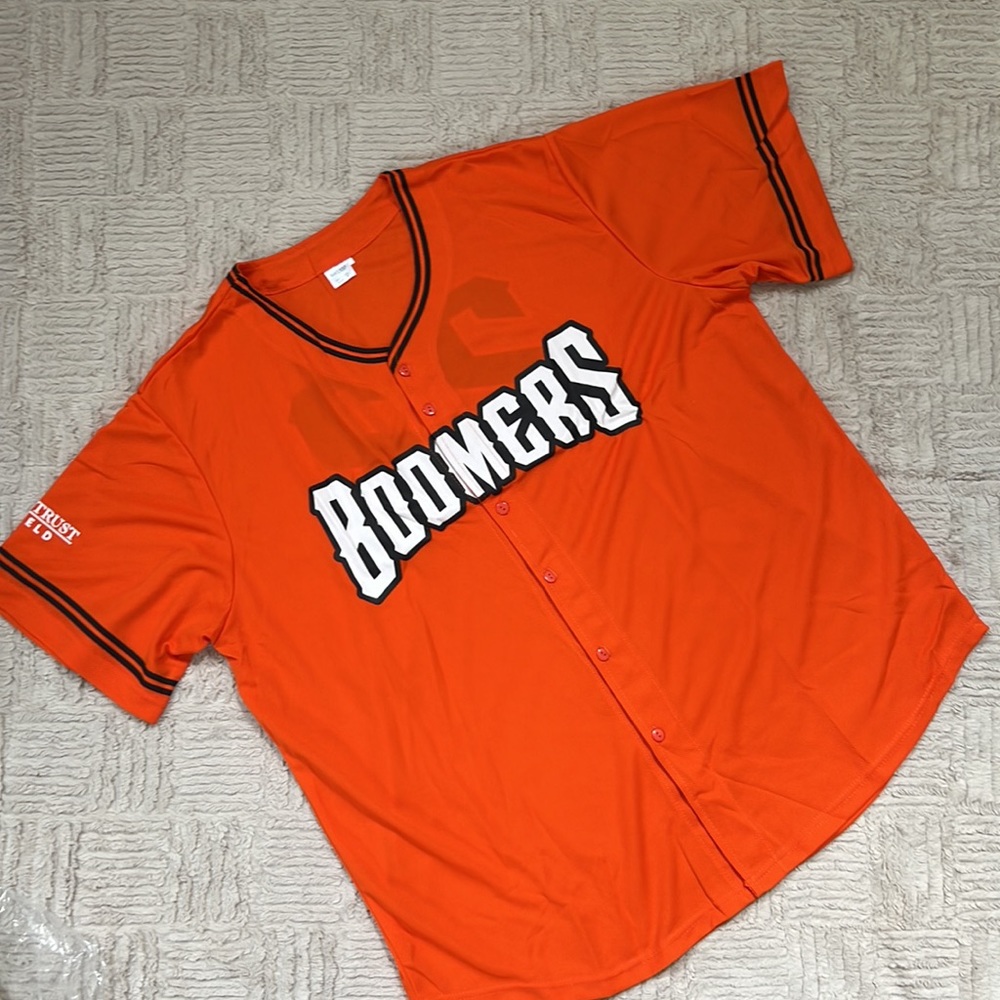 Schaumburg Boomers short sleeve button down jersey, Size XL, New